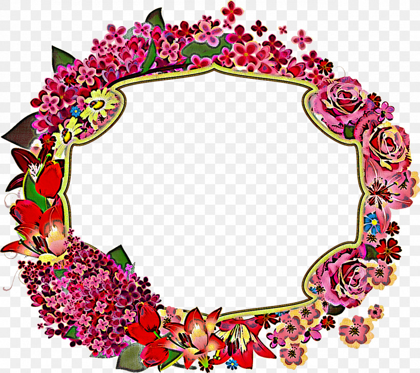 Flower Oval Frame Floral Oval Frame Oval Frame, PNG, 1283x1141px, Flower Oval Frame, Floral Oval Frame, Lei, Magenta, Oval Frame Download Free