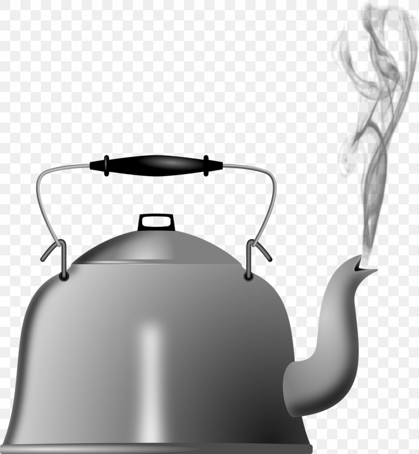Kettle Steam Kitchen Boiling Clip Art, PNG, 1180x1280px, Kettle, Black, Black And White, Boiling, Container Download Free