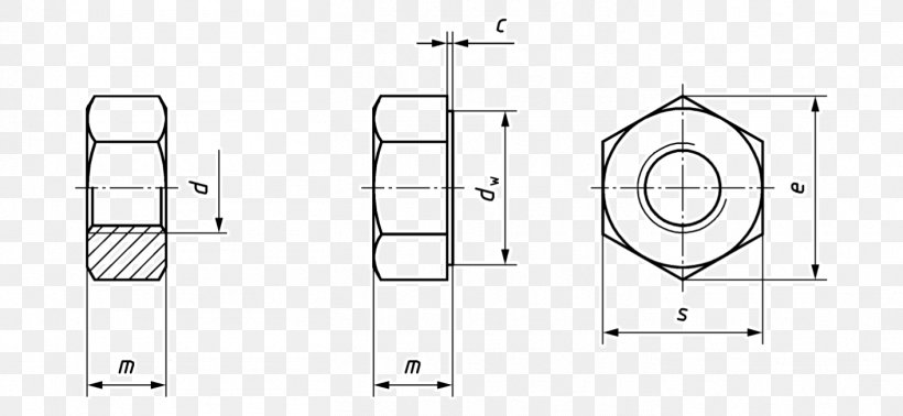 Nut Bolted Joint Fastener Hot-dip Galvanization, PNG, 1412x652px, Nut, Black And White, Bolt, Bolted Joint, Diagram Download Free