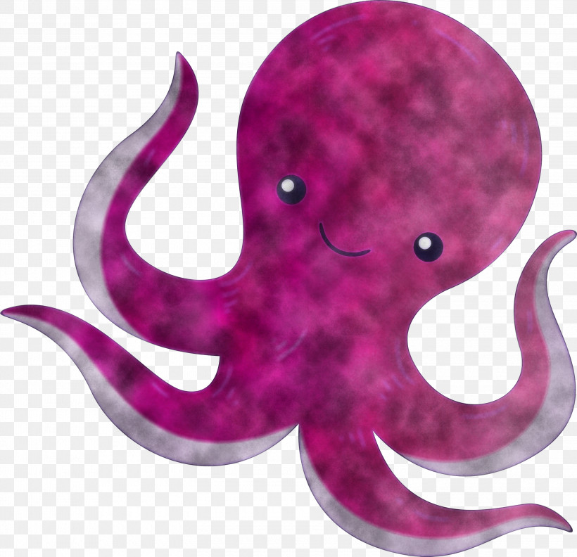 Octopus Giant Pacific Octopus Pink Purple Violet, PNG, 3000x2899px, Watercolor Octopus, Giant Pacific Octopus, Magenta, Octopus, Pink Download Free