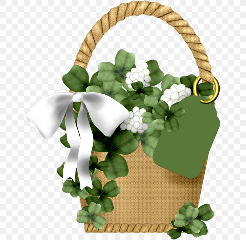 Saint Patrick's Day Desktop Wallpaper Shamrock Holiday, PNG, 652x800px, Shamrock, Basket, Clover, Computer, Cut Flowers Download Free