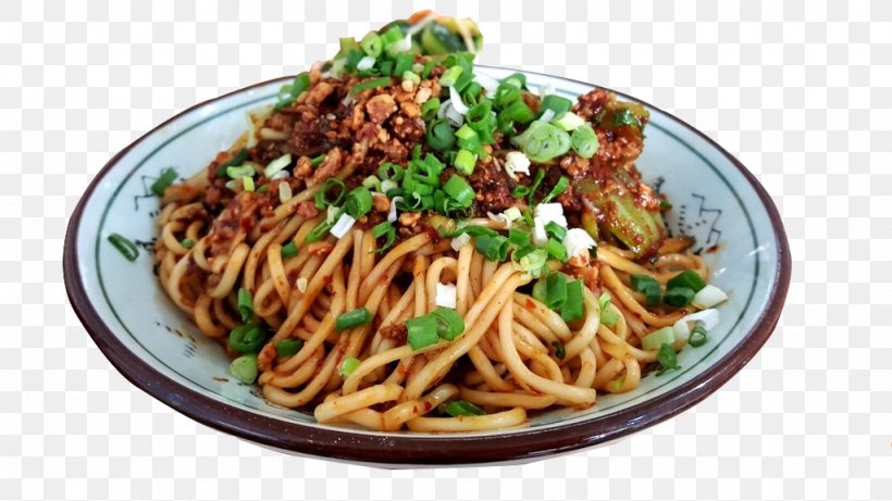 Sichuan Dandan Noodles Wonton Lo Mein Chinese Cuisine, PNG, 1024x576px, Sichuan, Asian Food, Bigoli, Bucatini, Carbonara Download Free