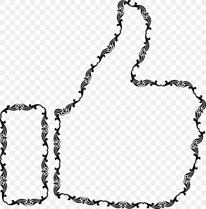 Thumb Signal DNA Clip Art, PNG, 2276x2316px, Thumb Signal, Area, Black And White, Body Jewelry, Chain Download Free