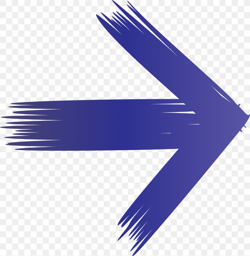 Brush Arrow, PNG, 2923x3000px, Brush Arrow, Arrow, Cobalt Blue, Electric Blue, Line Download Free