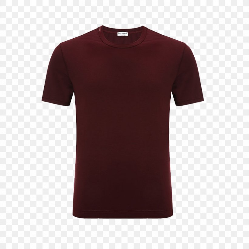 T-shirt Shoulder Sleeve Maroon, PNG, 833x832px, Tshirt, Active Shirt, Clothing, Maroon, Neck Download Free