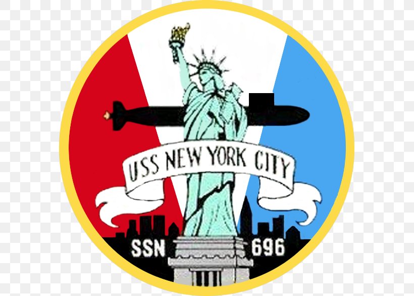 USS New York City USS New York (LPD-21) Los Angeles-class Submarine, PNG, 585x585px, New York City, Brand, General Dynamics Electric Boat, Label, Logo Download Free