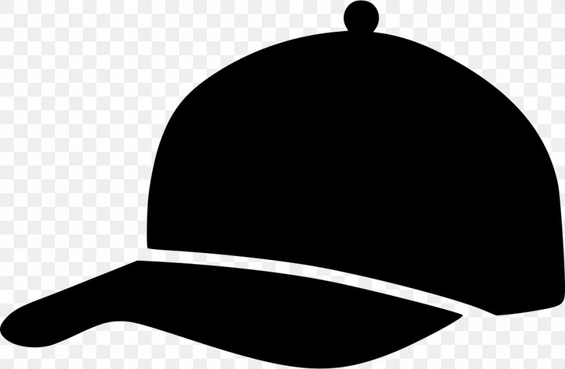 Baseball Cap Silhouette Clip Art, PNG, 980x640px, Baseball Cap, Baseball, Black, Black And White, Black M Download Free