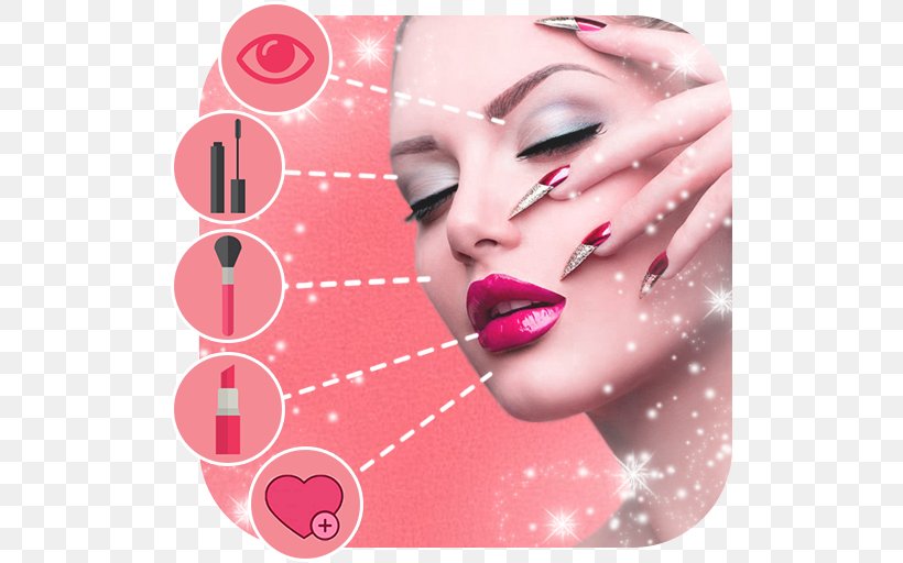 Beauty Maker Face Maker Android Cosmetics, PNG, 512x512px, Android, Beauty, Beauty Parlour, Cheek, Chin Download Free