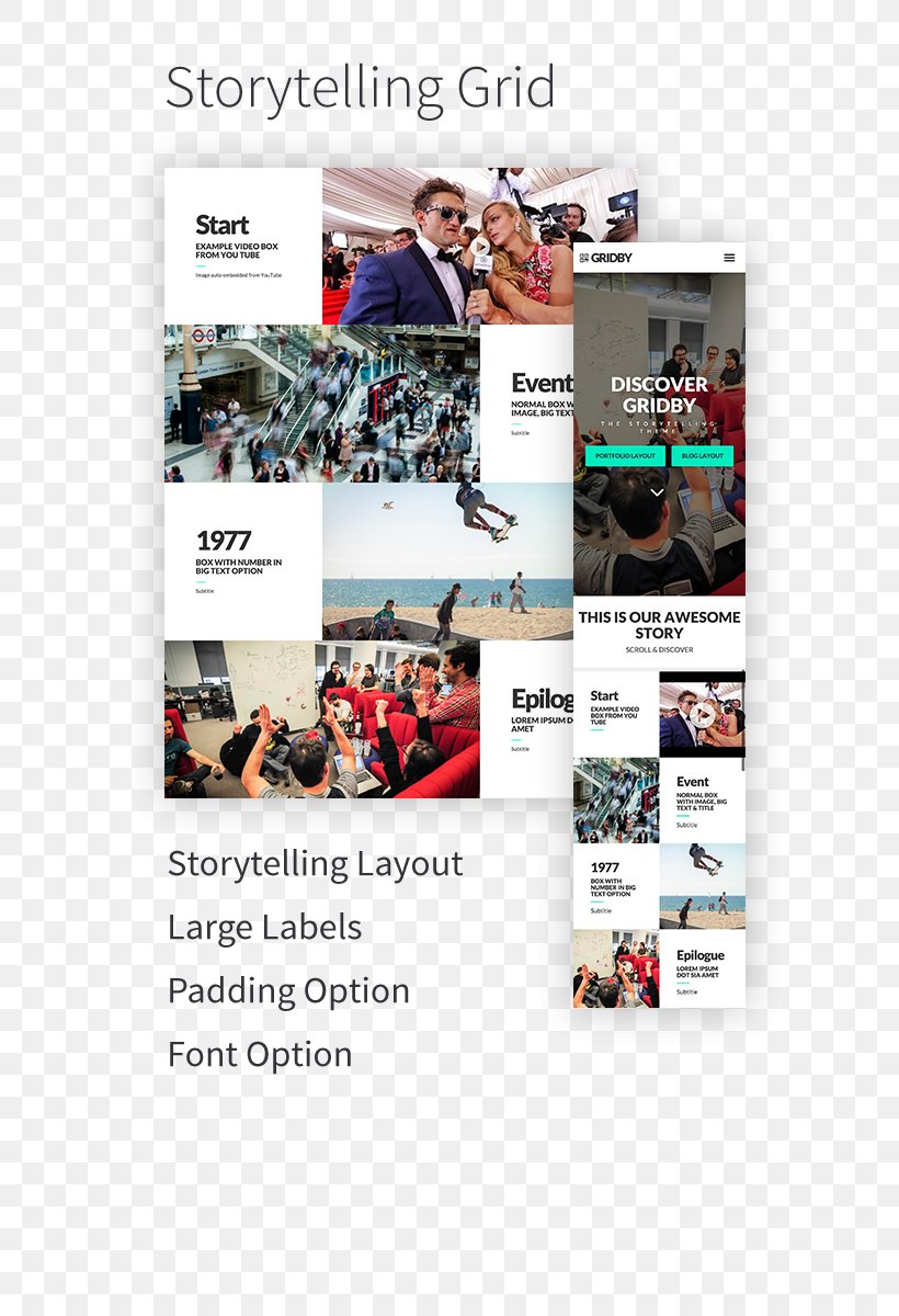 Graphic Design Grid Page Layout Responsive Web Design, PNG, 640x1200px, Grid, Advertising, Brand, Cover Art, Display Advertising Download Free