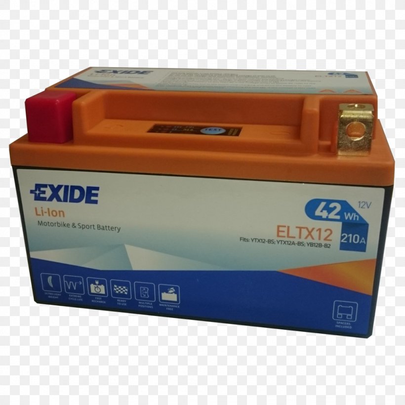 Lithium-ion Battery Motorcycle Electric Battery GS Yuasa, PNG, 1024x1024px, Lithium, Carton, Electric Battery, Electronics, Electronics Accessory Download Free