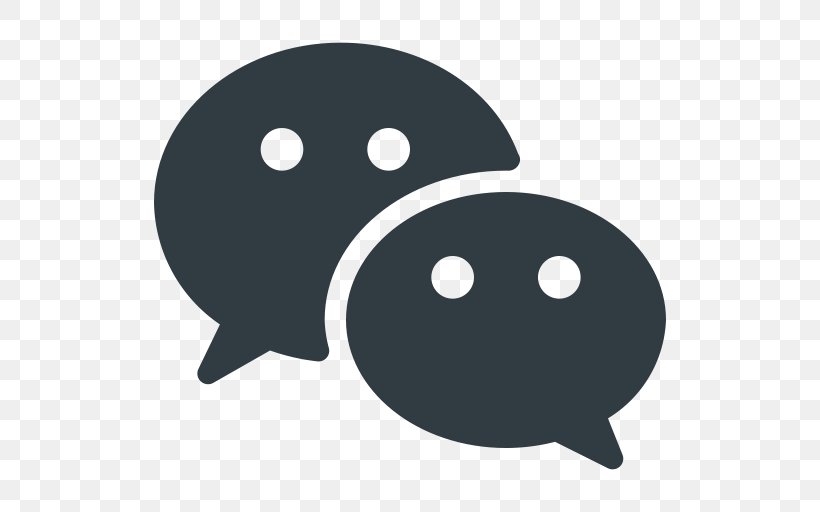 WeChat Social Media, PNG, 512x512px, Wechat, Black, Black And White, Head, Instant Messaging Download Free