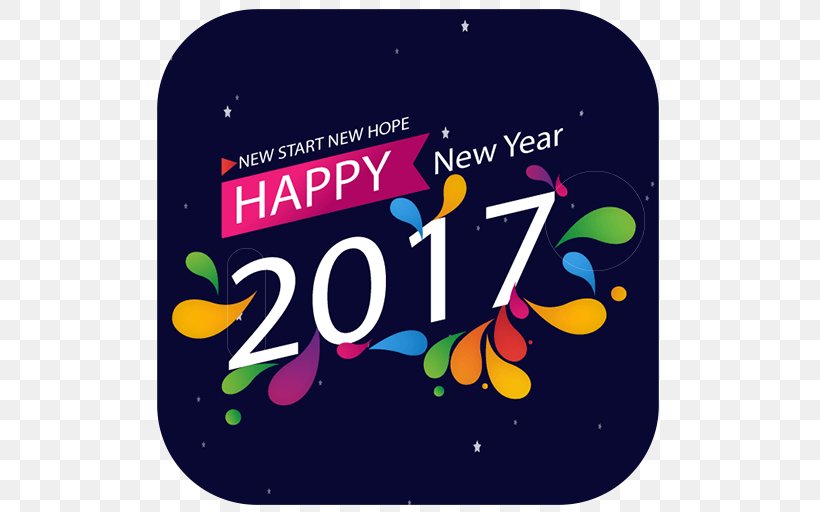 New Year's Day Wish New Year's Eve 0, PNG, 512x512px, 2017, New Year, Area, Brand, Christmas Download Free