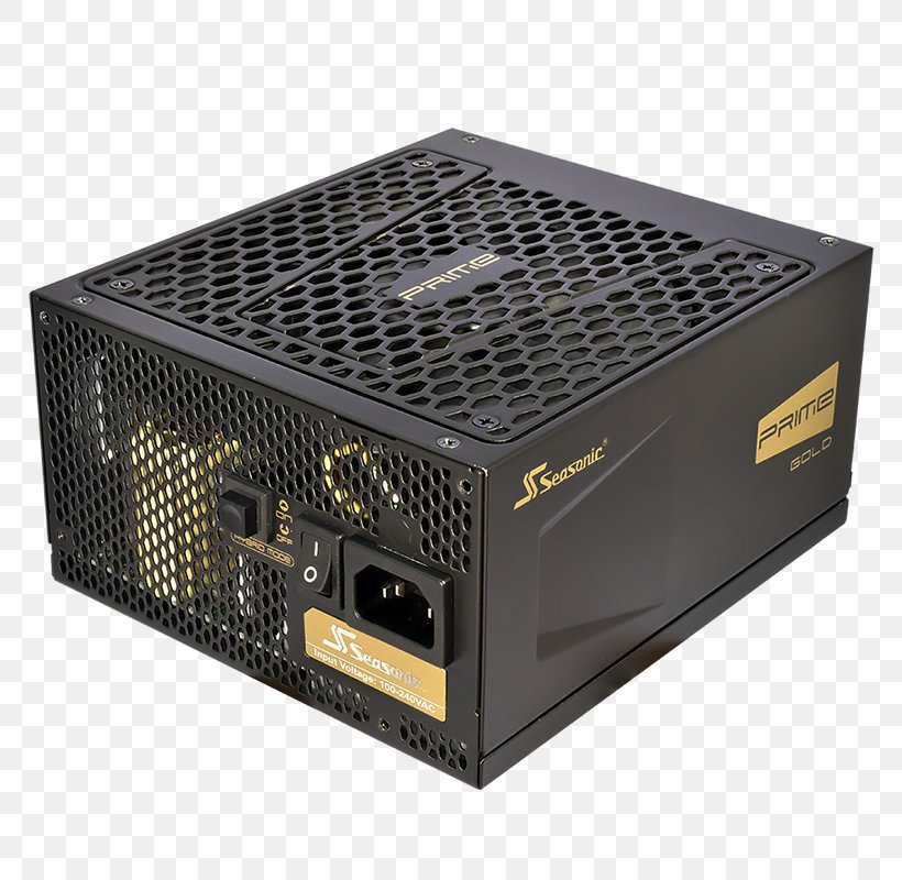 Seasonic ATX Black Power Supply Unit 80 Plus Sea Sonic PRIME 1000 W Gold, PC-Netzteil Adapter/Cable, PNG, 800x800px, 80 Plus, Power Supply Unit, Ac Adapter, Atx, Blindleistungskompensation Download Free