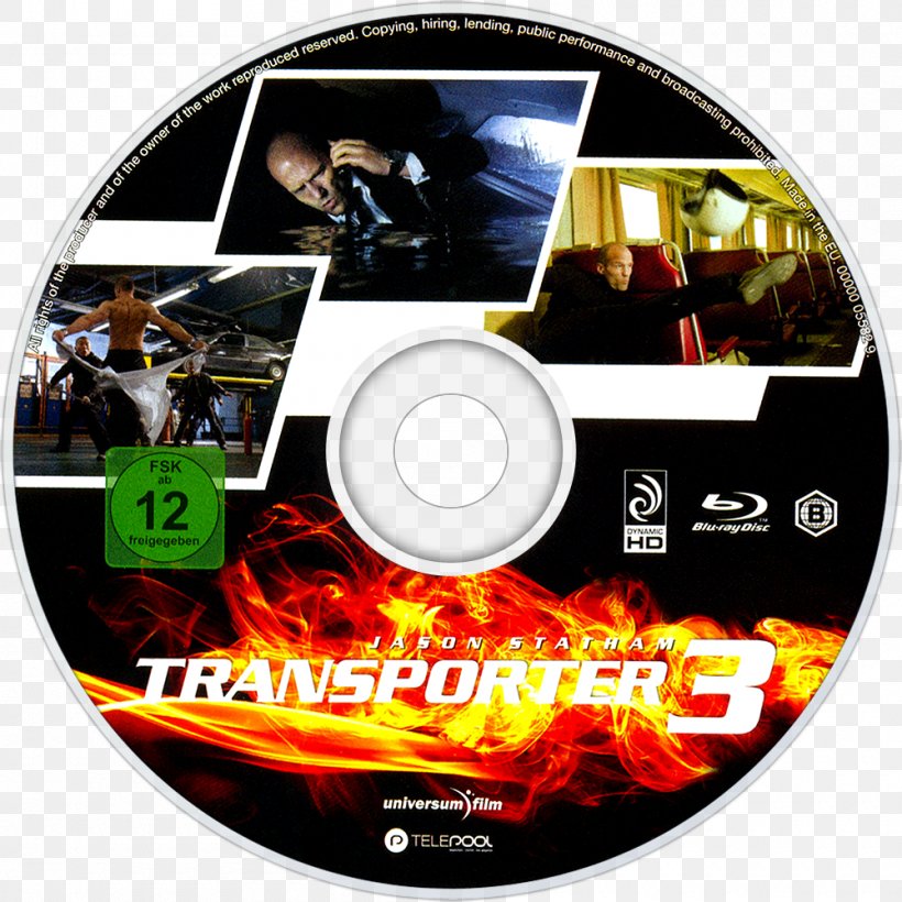 Blu-ray Disc DVD The Transporter STXE6FIN GR EUR, PNG, 1000x1000px, Bluray Disc, Brand, Compact Disc, Dvd, Import Download Free