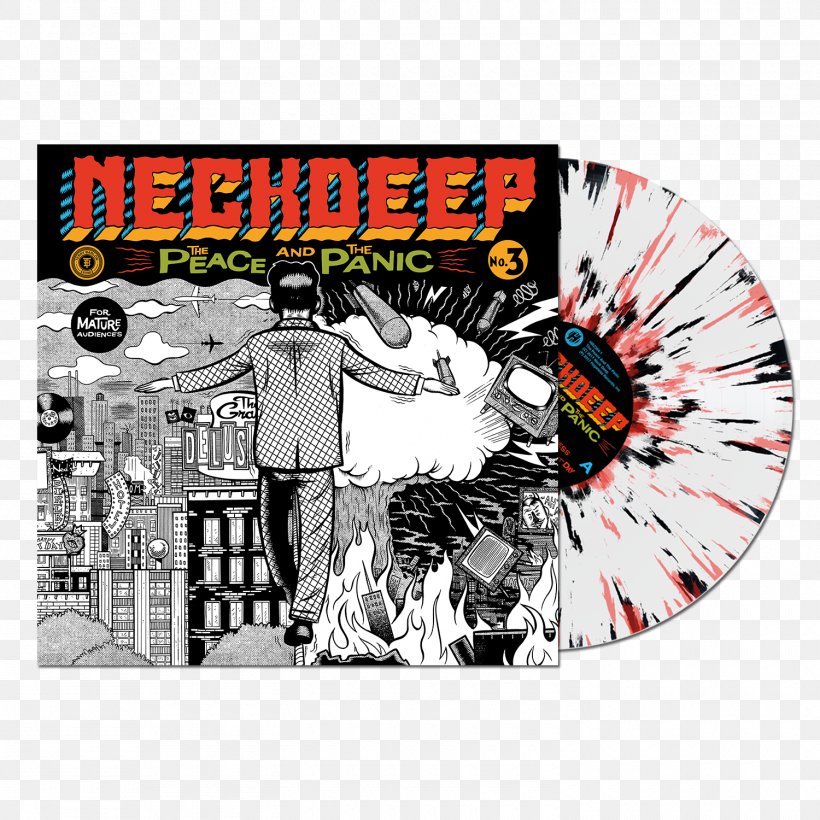 Neck Deep The Peace And The Panic LP Record Punk Rock Phonograph Record, PNG, 1500x1500px, Neck Deep, Advertising, Album, Ben Barlow, Brand Download Free