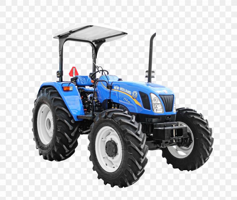 Tractor New Holland Agriculture CNH Industrial India Private Limited Ford Motor Company Kubota Corporation, PNG, 2466x2080px, Tractor, Agricultural Machinery, Automotive Exterior, Automotive Tire, Automotive Wheel System Download Free