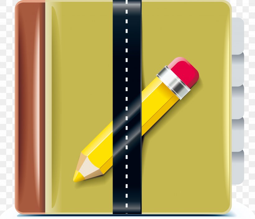 Yellow Pencil, PNG, 2633x2271px, Yellow, Artworks, Brand, Element, Notebook Download Free