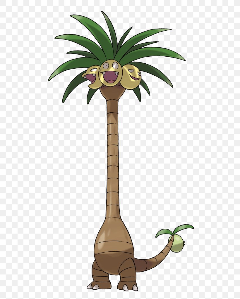 Pokémon Sun And Moon Pokémon Red And Blue Exeggutor Alola Pokémon GO, PNG, 582x1024px, Exeggutor, Alola, Arecales, Bulbasaur, Coconut Download Free