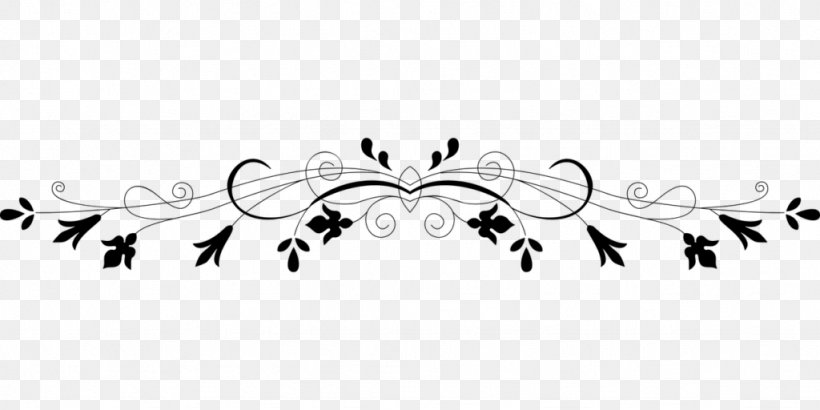 Borders And Frames Decorative Corners Floral Design Clip Art, PNG, 1024x512px, Borders And Frames, Art, Black, Black And White, Branch Download Free