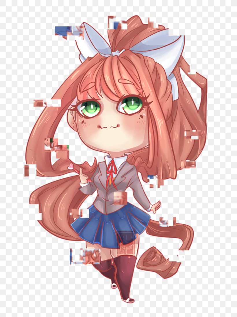 Doki Doki Literature Club! Drawing YouTube Painting, PNG, 730x1095px, Watercolor, Cartoon, Flower, Frame, Heart Download Free