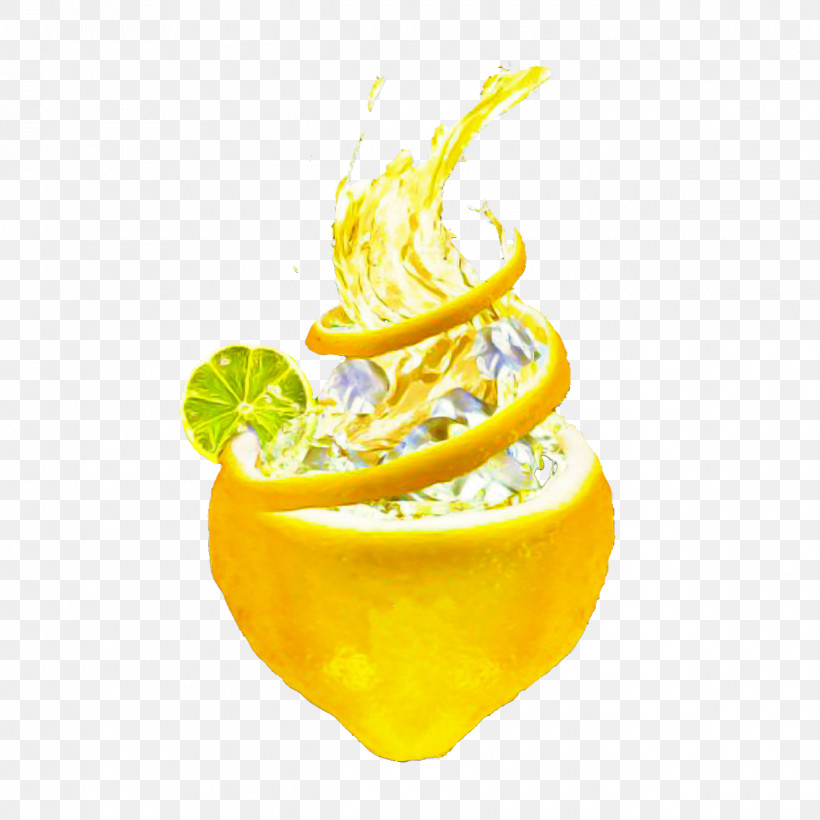 Yellow Cocktail Garnish Font Drink Plant, PNG, 1240x1240px, Yellow, Cocktail Garnish, Drink, Food, Fruit Download Free