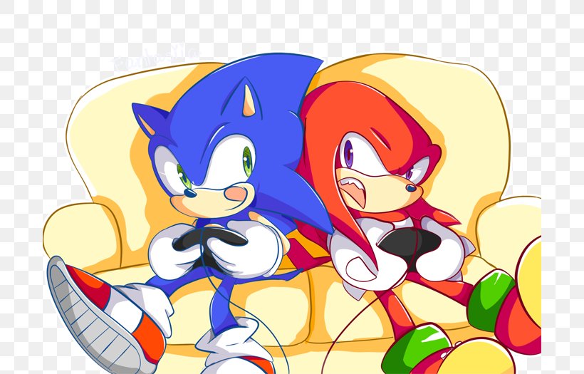 Sonic The Hedgehog Sonic & Knuckles Sonic Generations Rouge The Bat Knuckles The Echidna, PNG, 700x525px, Watercolor, Cartoon, Flower, Frame, Heart Download Free