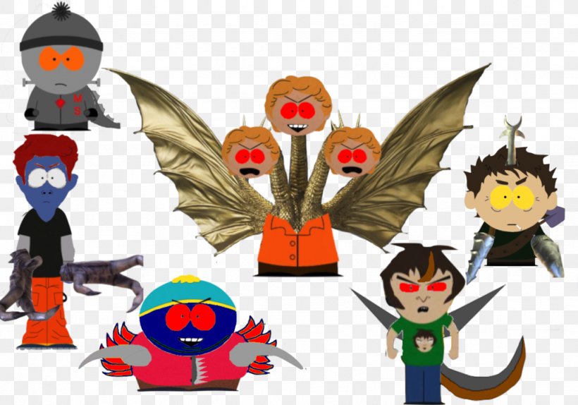 Super Godzilla King Ghidorah Stan Marsh Cartoon, PNG, 1024x717px, Godzilla, Cartoon, Character, Comics, Deviantart Download Free