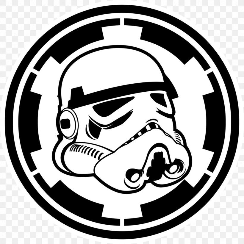 Anakin Skywalker Stormtrooper Galactic Empire Star Wars 501st Legion, PNG, 1024x1024px, 501st Legion, Anakin Skywalker, Area, Black And White, Death Star Download Free