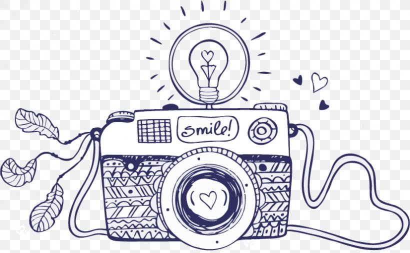 Drawing Photography Camera Sketch, PNG, 826x510px, Drawing, Area, Art, Artwork, Black And White Download Free