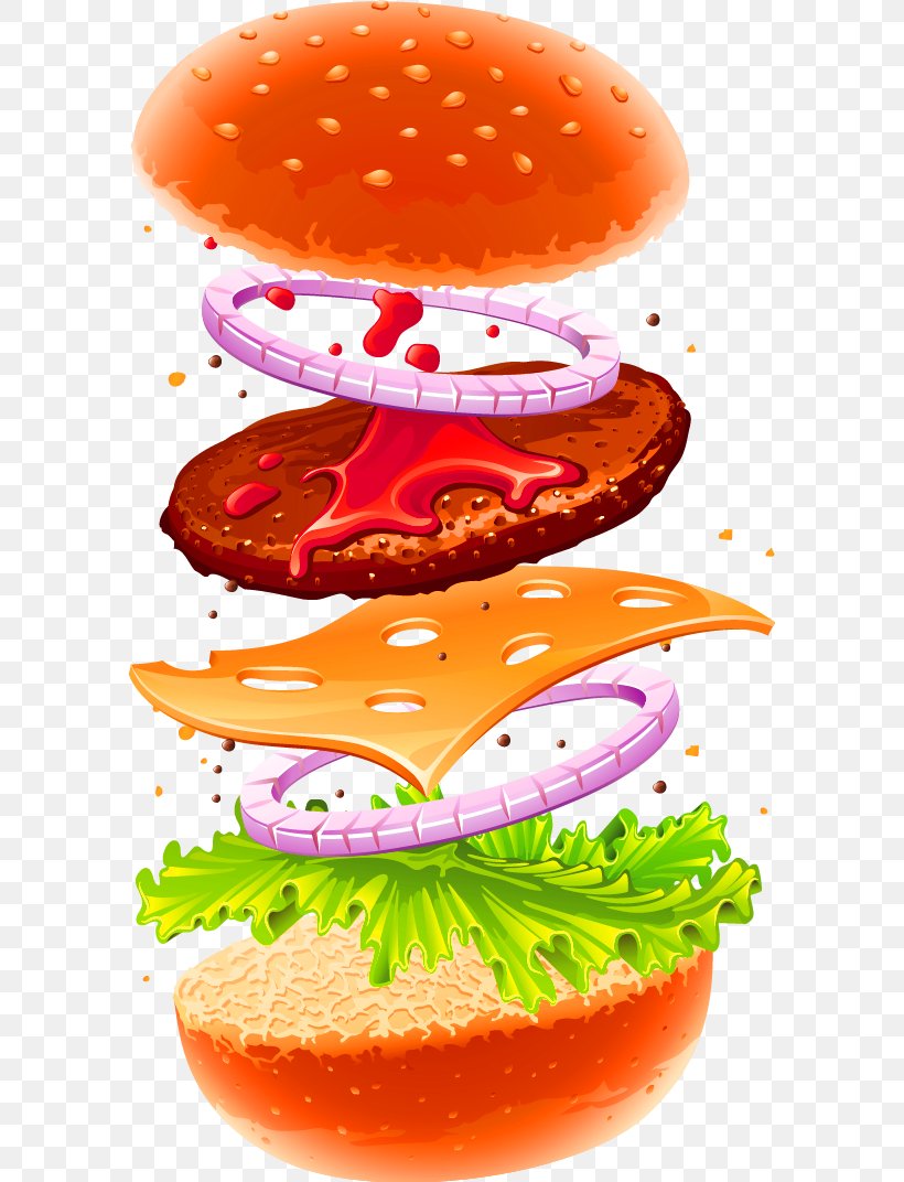 Hamburger Cheeseburger Veggie Burger Fast Food French Fries, PNG, 586x1072px, Hamburger, Burger King, Cheeseburger, Cuisine, Fast Food Download Free