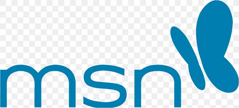 MSN Logo Outlook.com Bing Windows Live Messenger, PNG, 2004x906px, Msn, Area, Azure, Bing, Blue Download Free
