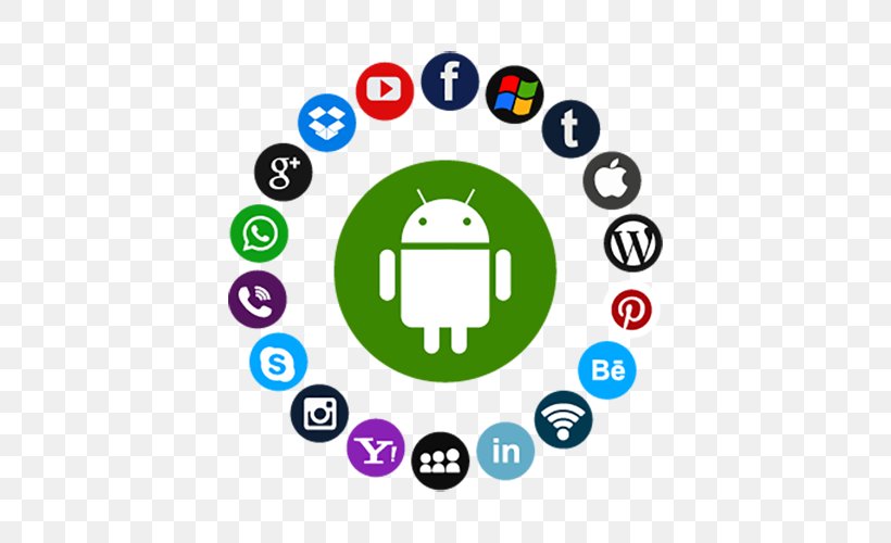 Android Software Development Mobile App Development Icon, PNG, 500x500px, Social Media, Android, Area, Ball, Blog Download Free