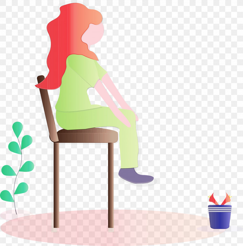 Cartoon Table Furniture, PNG, 2966x3000px, Modern Girl, Cartoon, Furniture, Paint, Table Download Free