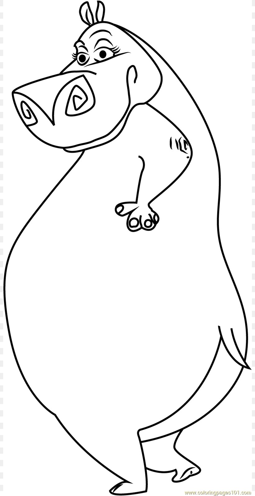 Gloria Alex Julien Melman Hippopotamus, PNG, 800x1596px, Watercolor, Cartoon, Flower, Frame, Heart Download Free