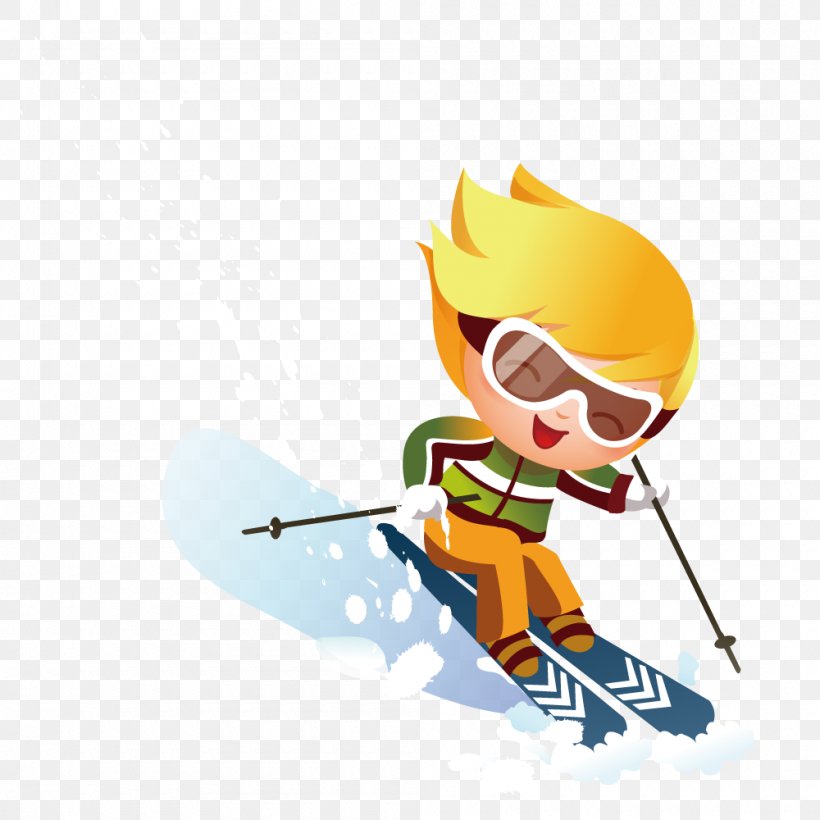 Alpine Skiing Stock Photography Clip Art, PNG, 1000x1000px, Skiing, Alpine Skiing, Art, Cartoon, Child Download Free