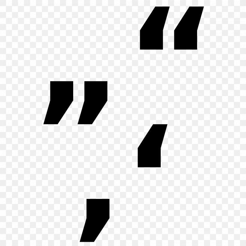 Quotation Marks In English Symbol, PNG, 2000x2000px, Quotation Mark, Black, Black And White, Block Quotation, Brand Download Free