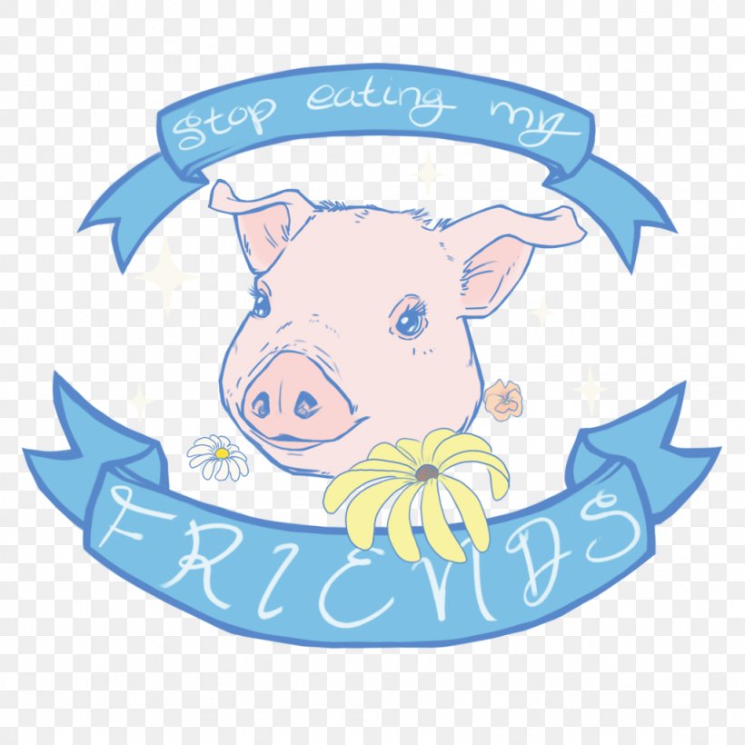 Pig Mammal Clip Art, PNG, 1024x1024px, Pig, Blue, Livestock, Mammal, Organism Download Free