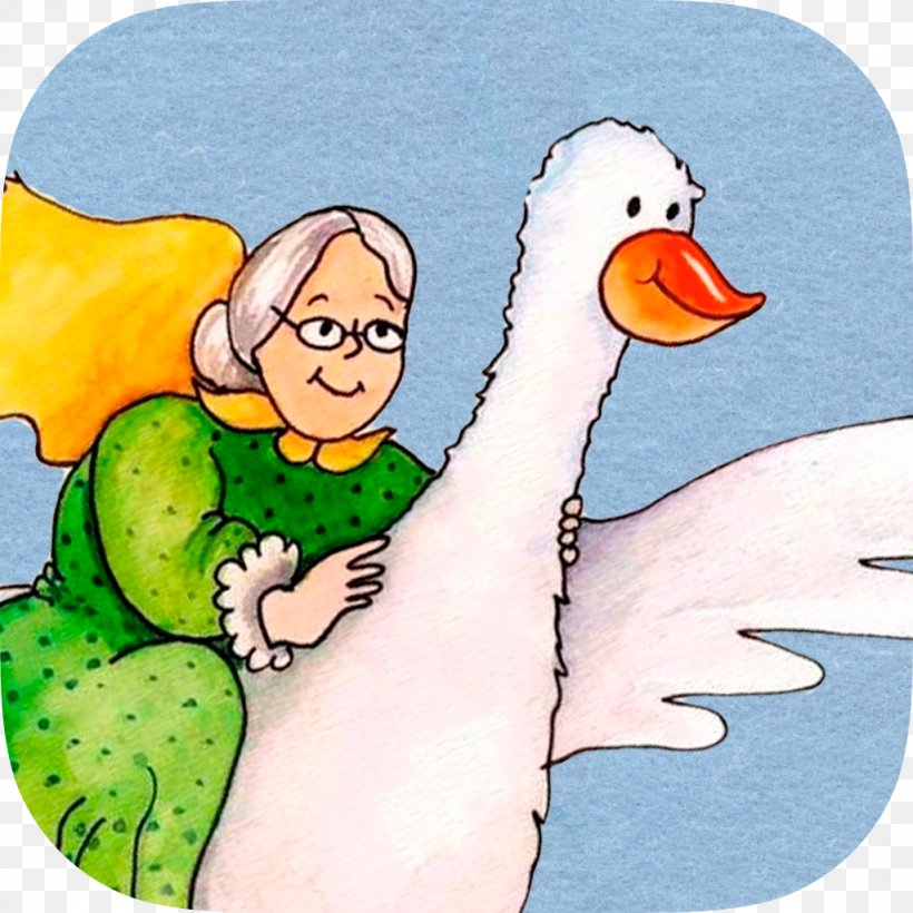 Duck Mother Goose Nursery Rhyme Infant, PNG, 1024x1024px, Duck, App Store, Beak, Bird, Cartoon Download Free