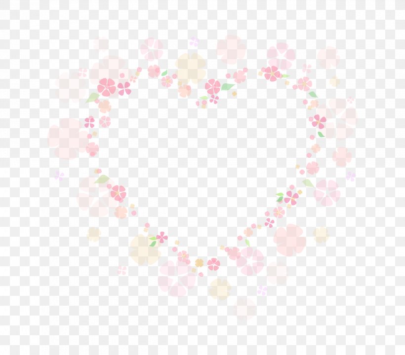 Flower Heart Frame Light Pink., PNG, 2500x2196px, Heart, Color, Computer, Computer Font, Flower Download Free