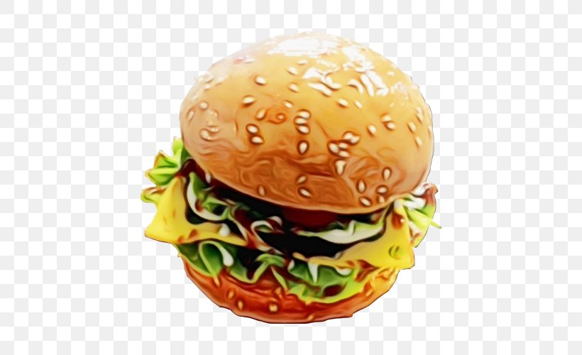 Junk Food Cartoon, PNG, 500x500px, Cheeseburger, American Food, Baked Goods, Big Mac, Bun Download Free