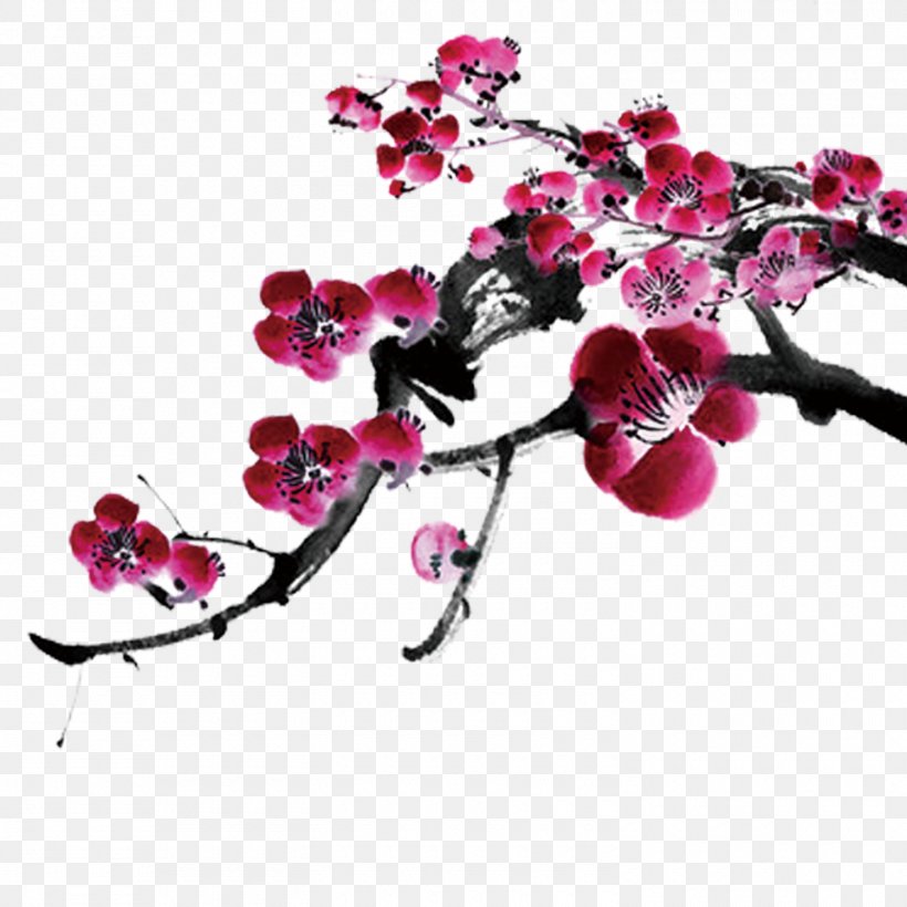 Table Plum Blossom, PNG, 1500x1500px, Table, Blossom, Branch, Cherry, Cherry Blossom Download Free