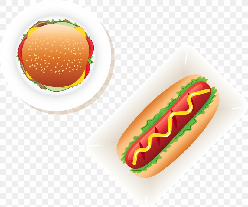 Hot Dog Hamburger Fast Food Cheeseburger Barbecue, PNG, 4271x3568px, Hot Dog, Barbecue, Bread, Cheeseburger, Fast Food Download Free