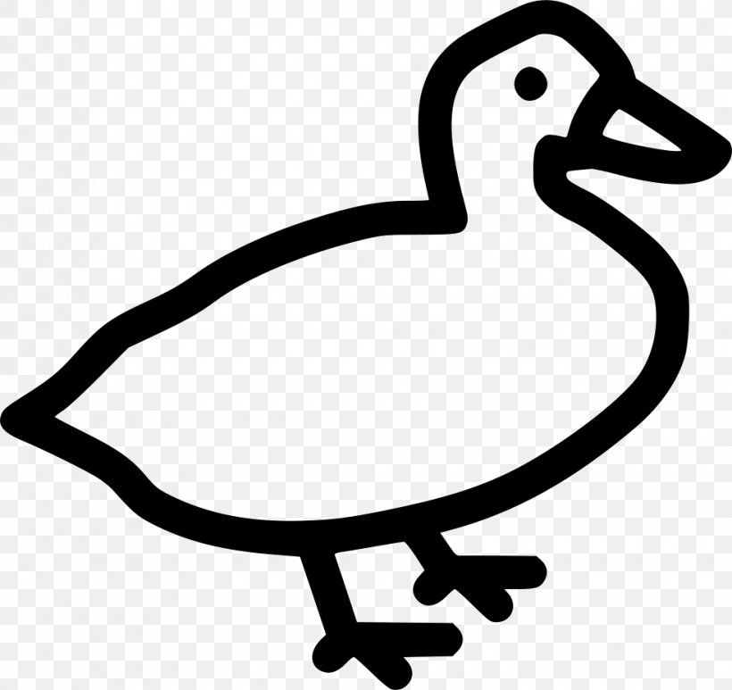Goose Duck Clip Art, PNG, 980x924px, Goose, Artwork, Beak, Bird, Black And White Download Free