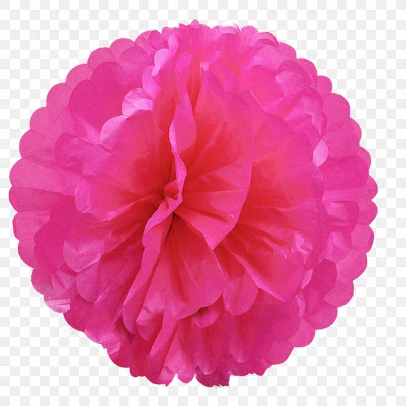 Pom-pom Paper Pink Color Party, PNG, 1000x1000px, Pompom, Blue, Carnation, Color, Cut Flowers Download Free