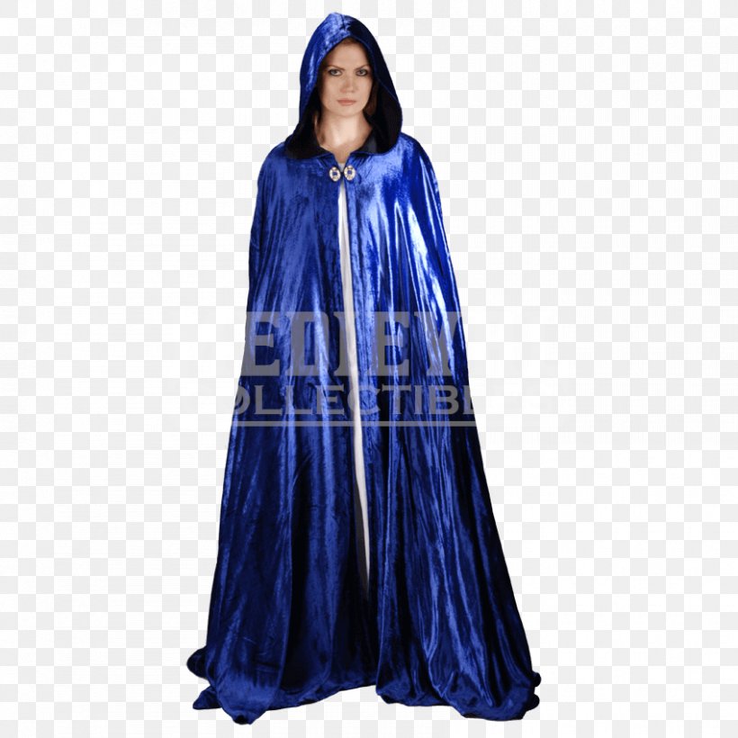 Cloak Robe Costume Clothing Cape, PNG, 850x850px, Cloak, Blue, Cape, Clothing, Clothing Sizes Download Free