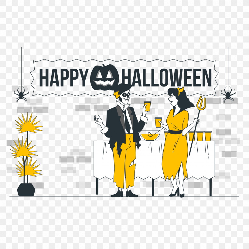 Halloween, PNG, 2000x2000px, Halloween, Cartoon, Drawing, Logo, Party Download Free