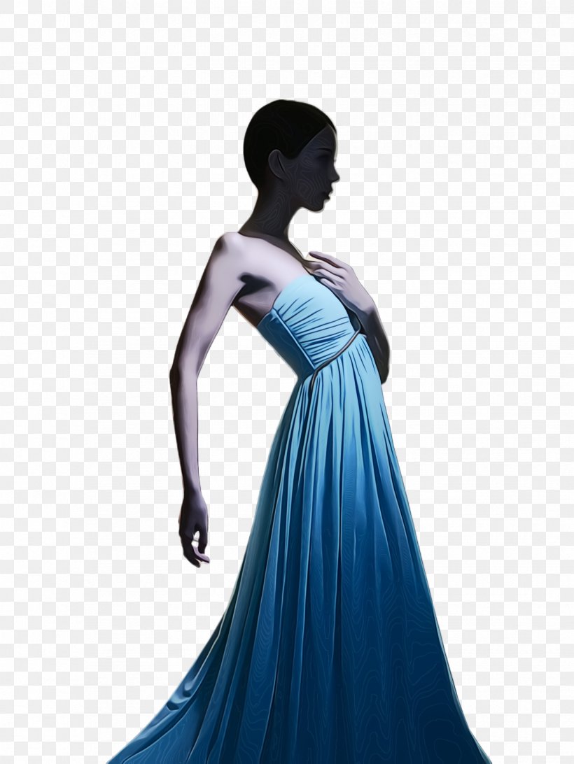 Dress Blue Gown Clothing Aqua, PNG, 1732x2308px, Watercolor, Aqua, Blue, Clothing, Dress Download Free