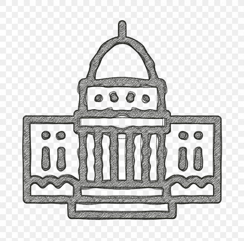 Landmarks And Monuments Icon White House Icon America Icon, PNG, 1262x1248px, Landmarks And Monuments Icon, America Icon, Angle, Black, Geometry Download Free