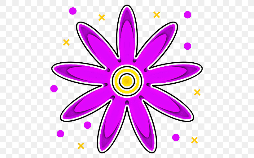 Pink Violet Purple Petal Magenta, PNG, 512x512px, Pink, Circle, Flower, Magenta, Petal Download Free