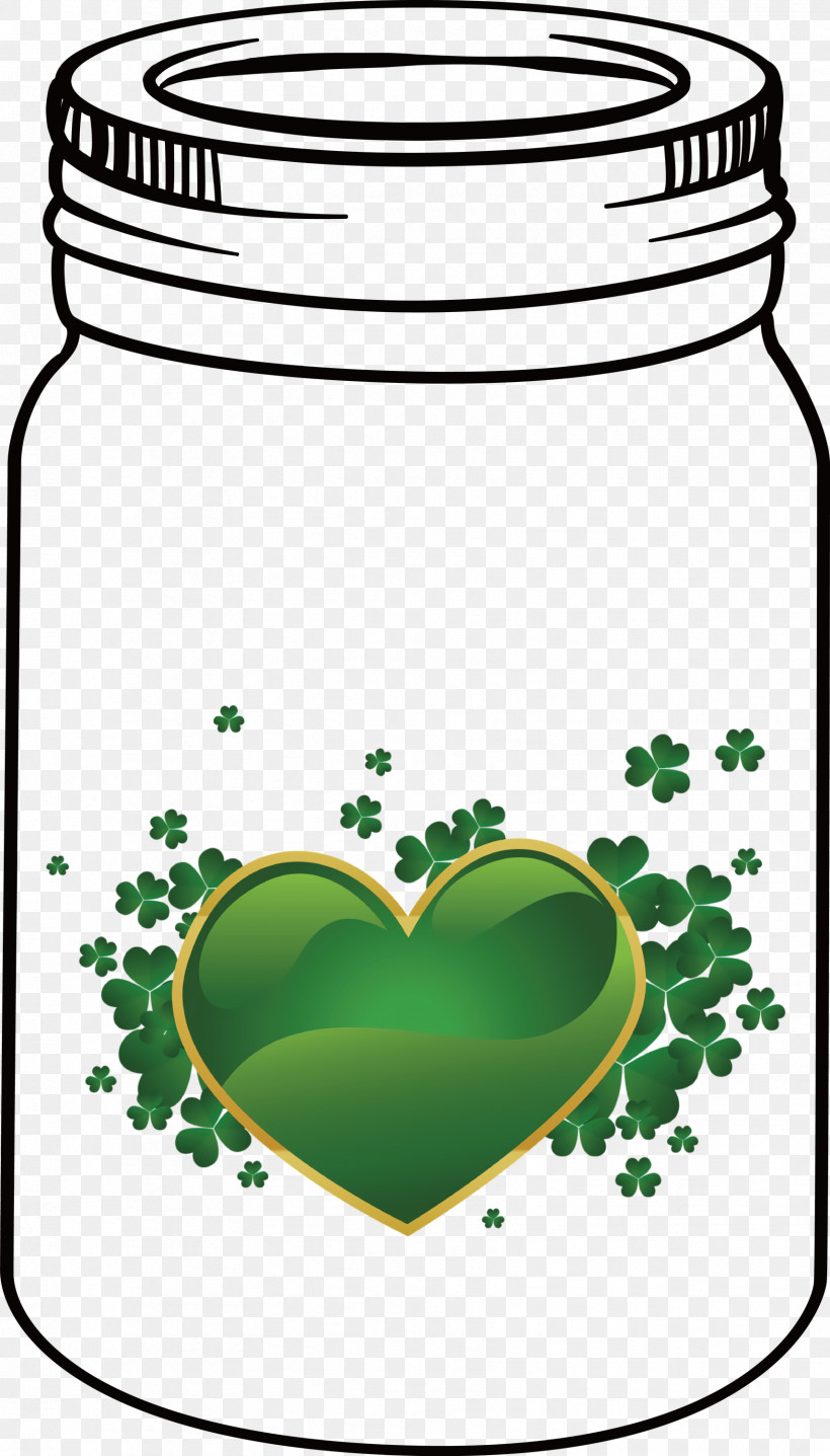 St Patricks Day Mason Jar, PNG, 1711x3000px, St Patricks Day, Clover, Leprechaun, Mason Jar, Saint Patrick Download Free